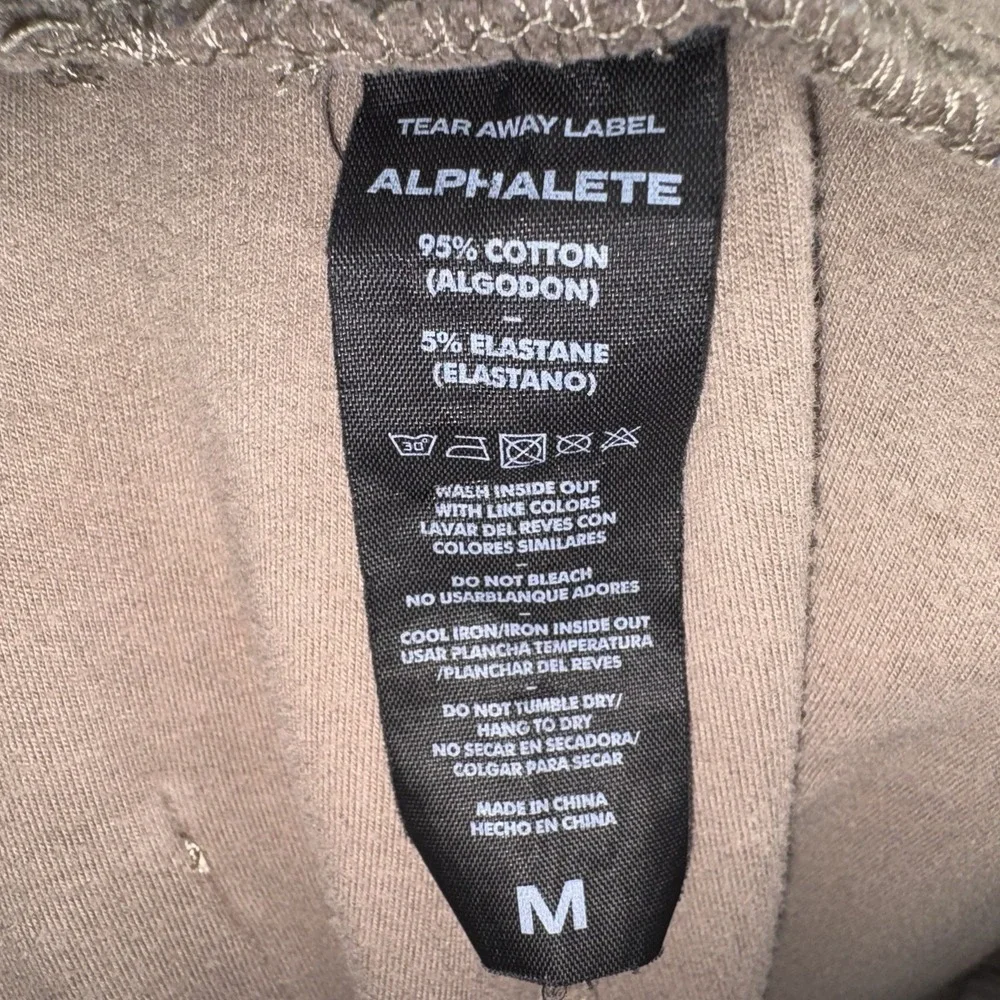 Alphalete Men's Straight Leg Sweatpants Brown Size Medium